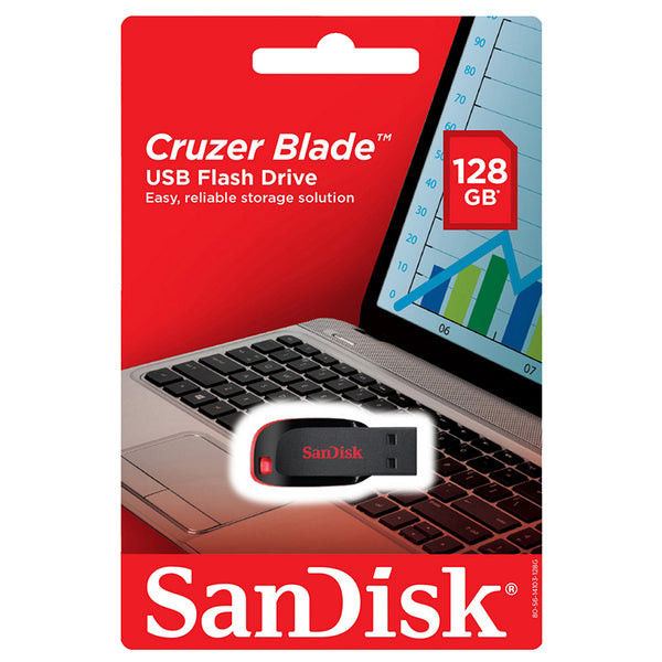 Sandisk Sandisk 128 GB Cruzer Blade USB Flash Drive