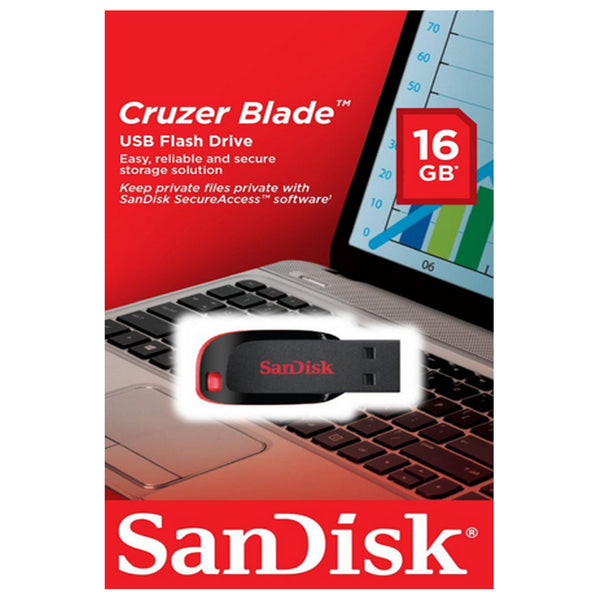 Sandisk Sandisk 16 GB Cruzer Blade USB Flash Drive