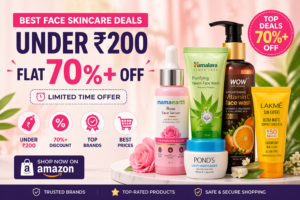 Best Face Skincare Deals Under ₹200 – Flat 70%+ OFF