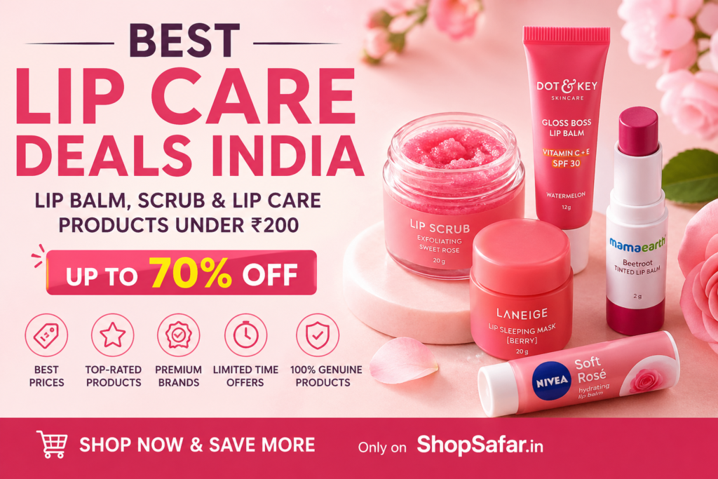 best lip care deals India lip balm scrub under 200 discount