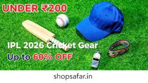 Under ₹200 for IPL 2026 Cricket Gear – Best Budget Picks for Fans & Players
